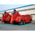 12 Wheels Heavy duty tow truck under lift wrecker truck 50-60 ton for sale